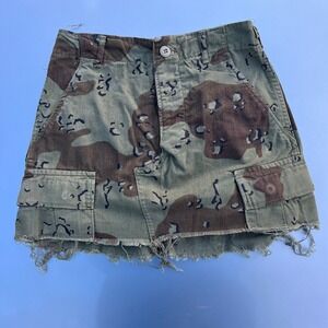 Vintage Camo Military Skirt